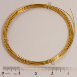picture of larger diameter gold wire (.032) in a coil